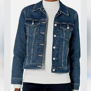 Levi's Strauss Signature Gold NWOT Distressed Trucker Denim Jean Jacket-Small